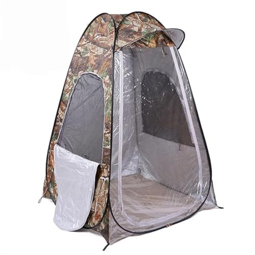 AOLUOER Camouflage Portable Shower Tent Camping Pop Up Tent 1Person 2Doors Photography Movable Outdoor Winter Fishing With Cap