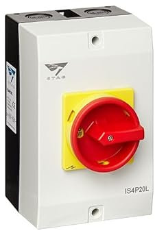 Coffret de coupure de proximité tétrapolaire 4P 20A - IP65 - Cadenassable - IS4P20L - IMO