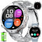 LIGE Montre Connectée Homme avec Appels Bluetooth, 1.75 AMOLED Montre Podometre avec 900mAh Batterie/110 + Modes Sportifs/Fréquence Cardiaque/Sommeil Moniteur, Android iOS Montre Intelligente