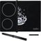 HomeMakers Translucent Induction Hob Protector Mat with Cooking Function | Large 61x53cm | Scratch and Spill Heat-Resistant Silicone Cover | Non-Slip Surface | Easy-to-Clean Kitchen Mat(Coffee)