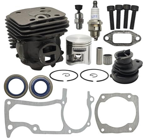 DNDJJM 50mm Cylinder Piston Intake Gaskets Kit Compatible With Husqvarna 365 X-Torq, 372XP X-Torq 372 XP Chainsaw Replacement Spare Parts