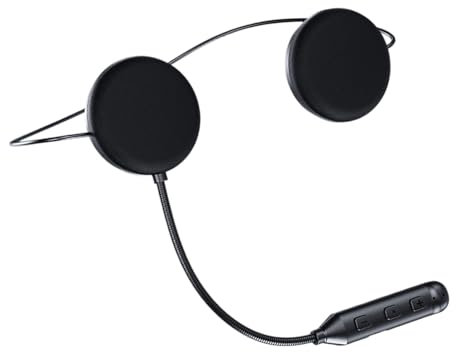 Cuffie per Casco da Moto da Cross | Auricolare Senza Fili per Caschi con Intercom Smart,Interfono Intelligente Ultra Sottile 12mm con Controllo Musica e Risposta Automatica per Comunicazione in