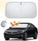 WQFWSD Parasol Coche Delantero Lunas Delanteras para Volkswagen TALAGON 2021-, Parasol Parabrisas Delantero Plegable, Metalizado Reflectante Protección Rayos UV Parabrisas