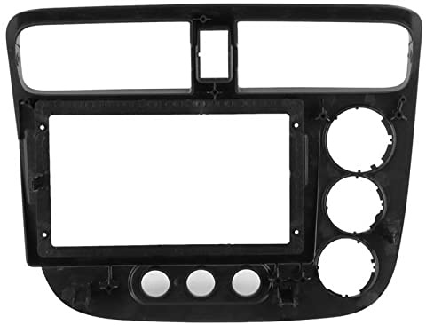 MTUBFT Marco del Tablero de Instrumentos de La Radio del Coche para Honda Civic LHD 2002-2005, 9 Inch, 2-DIN Marco de Automóvil para GPS DVD Panel Estereofónico para Android