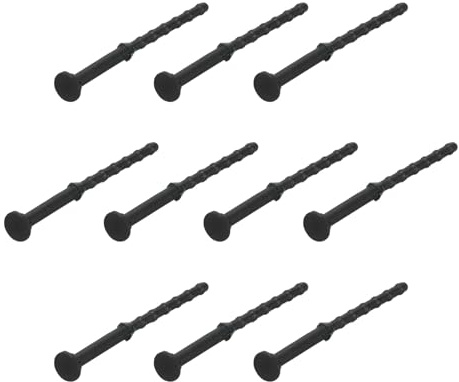 QUARKZMAN 30PCS Clavos De Goma Antivibratorios Para Ventilador Negro | Estilo Largo Tornillos Para Ventilador De Refrigeración De Hardware De De Silicona Para PC