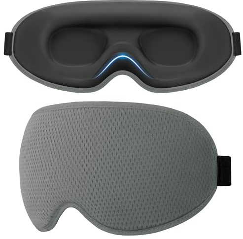 Gritin 100% Blackout Sleep Eye Masks for Sleeping-Ultra Soft Comfortable