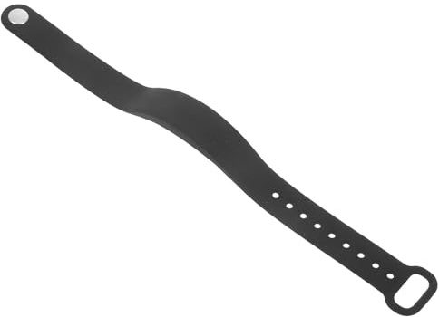 HOMOCONO Braccialetto Smart Uomo con Display LED Nero, Cinturino Regolabile in Silicone, Contapassi e Temperatura in Reale per Sport All'aperto e Viaggio