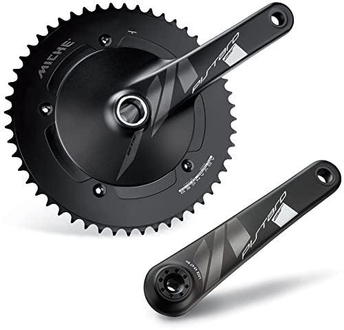 Miche Pistard Air Crankset, Black, 165mm / 48t