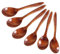 Wooden Spoon Set Handmade Wood Spoon Craft for Tea Coffee Honey Sugar Condiment Rice Kids Spoons 6 Piece