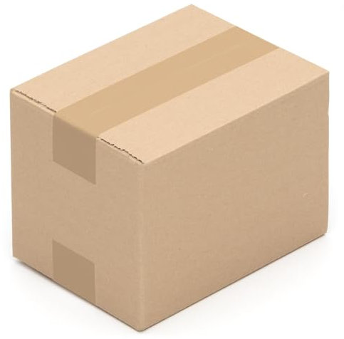 KK Verpackungen Versandkartons 200 x 150 x 150 mm Braun 1-wellig (Außenmaß 205 x 155 x 155 mm) | 300 Stück, Faltkartons Kartons für Versand als DHL Päckchen M Hermes Päckchen DPD GLS Paketklasse XS