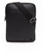 Lacoste Herren Umhängetasche M Flat Crossover Bag,Lederimitat (100% PVC), Handtasche Schultertasche,SCHWARZ (000),Einheitsgröße (One Size)