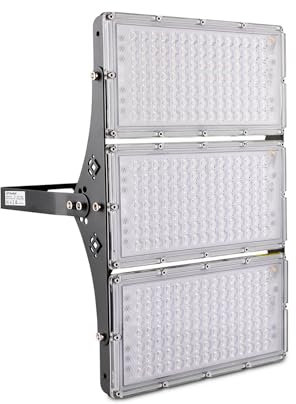 Sararoom Faretto LED da Esterno 300W, 30000LM Super Luminoso Proiettore LED per esterni, 3000K Bianco caldo Faro Led Esterno - IP65 Impermeabile Luce Di Sicurezza Faretti Per Giardino Cortile Garage