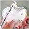 Paw Print Feather Memorial Bauble for Pet Cat Dog Glass Heart Christmas Tree Decoration Handmade Keepsake