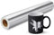 Prime Vinyl Metallisch Silver Vinylfolie Plotter -30,5cmx305cm- Plotterfolie Gebürstetes Silver Vinyl Rollen, Permanente Selbstklebende Vinylfolie für Cricut und Anderen Bastelschneidern