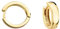 SOFIA MILANI - Damen Ohrringe 925 Silber - vergoldet/golden - Feine Creolen - 21002