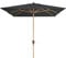 Doppler Kurbelschirm 'Alu-Wood Ultra', anthrazit, ca. 300 x 200 cm