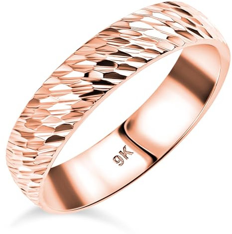 TJC ROYAL BALI COLLECTION 9ct Rose Gold Band Ring for Women Size R