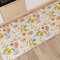 PETTI Artigiani Italiani - Tappeto Cucina Passatoia Cucina Antiscivolo e Lavabile 52x140 cm Disegno Floreale 06 100% Made in Italy