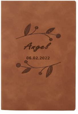 Personalisiertes Leder Tagebuch Individuelle Notizbücher zum Schreiben in EIN persönliches nachfüllbares Schreibnotizbuch Individuelles Notizbuch mit Namen A5 Skizzenbuch, Tagebuch für Frauen Mädchen