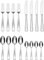 Oneida Moda 16-piece Stainless Steel Cutlery Set, Heavy Weight & Mirror Finish, Rust Resistant & Dishwasher Safe, Includes 4 Dinner Knives, 4 Table Forks, 4 Dessert Spoons & 4 Tea Spoons
