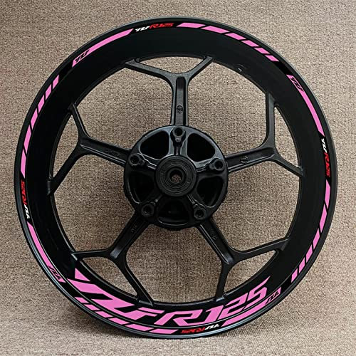 XMSCN Felgenaufkleber Für Yamaha YZF R125 YZFR125 Motorrad Aufkleber Set Dekorative Radnabe Felge Reflektierender Aufkleber (Color : Z3)