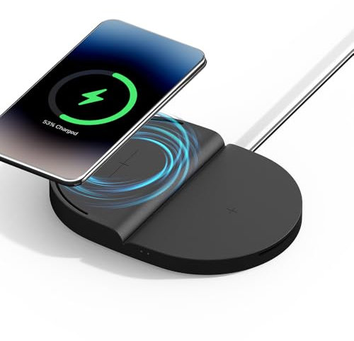 [ODDICT] Platform Duo – Conçu pour Samsung, chargeur sans fil super rapide de 15 W avec design contemporain [câble métallique de 1,5 m inclus] [adaptateur non inclus]