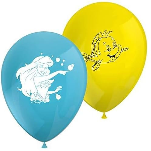 Procos Ariel Curious Latex-Luftballons, bedruckt, 8 Stück