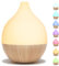 SALKING 100ml Difusor de Aceites Esenciales, Pequeño Difusor de Aromaterapia con 8 Colores, Humidificador con Luces Blancas Cálidas, Luz de noche para bebés, Difusor Ultrasonico para Casa