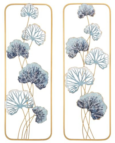 2er-Set Wandskulpturen Quadrat Wanddekoration Metall Wandschmuck Dekorationen 3D Metallbilder Modernes Kunstwerk für Haus Wohnzimmer Esszimmer Schlafzimmer Küche Korridor, Typ-2