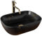 GTM Design Aufsatzwaschbecken Matt Modern Waschbecken ohne Hahnloch - Elegant Aufsatzwaschbecken Oval für Badezimmer und Gäste WC - nur Bad Waschbecken - Modell 3