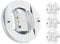 Rhghfujhgy Lot de 4 lumières d'intérieur de bateau - 12 V LED - Lumière de courtoisie ronde de 7,6 cm - 6 LED - Blanc