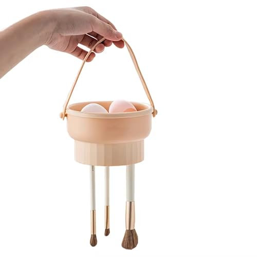 Nettoie pinceaux maquillage beige