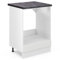 Vicco Herdumbauschrank R-Line, Herdschrank, Weiß Landhaus/Weiß, 60 cm, AP Anthrazit
