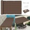 Sonnensegel 80 x 160 cm Atmungsaktiv Schattenspender Schattierungsnetz UV Schutz Atmungsaktiv mit Spannseilen für Balkon Terrasse Garten Outdoor, Braun