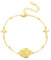 VONALA Jungfrau Maria Gold überzogen 925 Sterling Silber Armband Einstellbare Perle Charm Link Kette Schmuck Geschenk für Frauen Weihnachten Heilige Kommunion