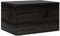 vidaXL Wooden Storage Box/Chest - Solid Pine Black Crate-40x30x23 cm-Lid Versatile Use For Bedroom/Office
