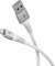 goobay Lightning a USB-A 60W / 0.5m / Cable textil flexible/Cable de carga de 480 Mbits USB A/Supersuave/Cable de carga rápida Apple Lightning cable/Cable textil/Blanco / 74510
