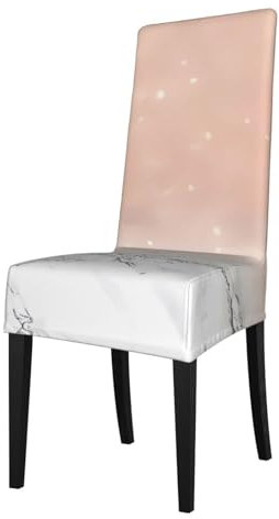 Stretchy Chair Slipcovers Rose Gold Marble Dining Chair Protector Cover Chair Seat Covers For Home Restaurant Party Dining Room
