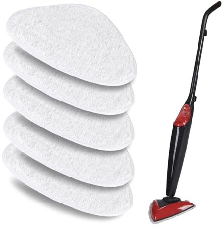 5 Piezas para Vileda Steam Vapor Recambio de Microfibras, Fundas de Repuesto para Vileda Steam Limpiador de Vapor, Fundas de Microfibra para Vileda Steam Plus y Limpiador a vapor