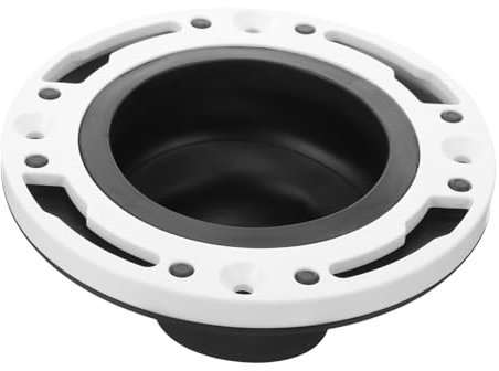 HOMSFOU Kit de reparación de brida de inodoro, brida de repuesto de fácil instalación para baño, compatible con varios modelos de inodoro, sello de fugas duradero para el rendimiento