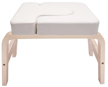 HongKKon Yoga Headstand Bench, Yoga Headstand Chair Removable Yoga Inversion Bench With Wood Frame & Pu Pad,Yogas Practice Chair Suitable for Bedrooms, Balconies, Offices, Gyms
