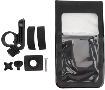 Segrehy ABS Fahrrad-Handyhalterung, wasserdichte drehbare Lenker-Tasche mit Touchscreen-Funktion, kompatibel mit Smartphones 4,7 bis 6,5 Zoll, für Radsportliebhaber und Outdoor-Aktivitäten​​