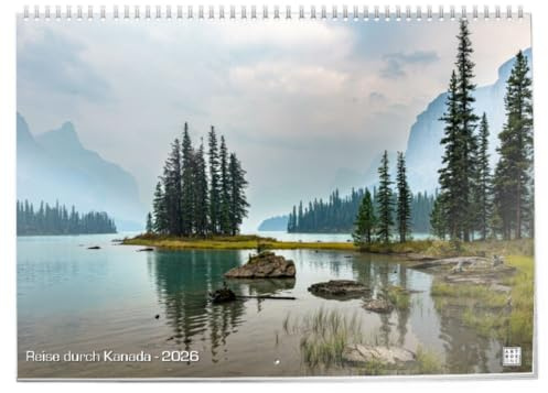 artboxONE Klapp-Kalender 2026 Reise durch Kanada Klappkalender A2 2026 Natur