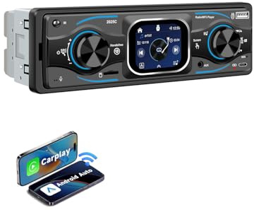 ESSGOO Autoradio mit DAB+ Bluetooth 6.0 Freisprech Touchscreen 7 Farbe 1 DIN USB SD Aux