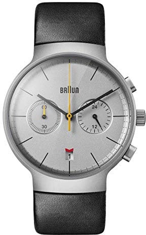 Braun Herren Analog Quarz Uhr mit Leder Armband BN0265SLBKG