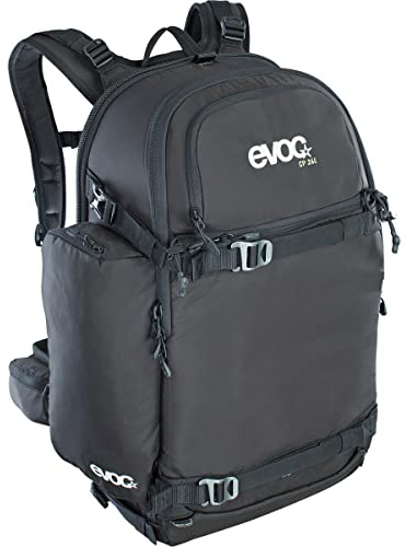 EVOC CP 26L Outdoor Kamerarucksack professioneller Fotorucksack für Fotoequipment (Gepolstert, ergonomisches Tragesystem, Gurtsystem für Eisäxte, Ski, Snowboard oder Stativ), Schwarz
