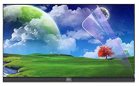 GFSD Protector de Pantalla de TV 27-75 Pulgadas for LCD LED OLED Y QLED 4K HDTV, Luz Anti-Azul/Antihuellas/Anti-Reflejos, Mejorar El Sueño (Color : HD Version, Size : 75 Inch 1645X930mm)
