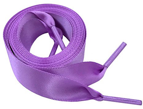 goodlace 2cm Lacci larghi a nastro piatto Lacci delle scarpe in raso 120CM Viola