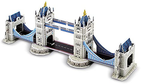 playkidz Puzelworx 3D-Puzzles für Erwachsene und Kinder, Modellbausatz-Puzzle, Modellbausätze, 3D-Schaumpuzzle, MINT-Projekte für Kinder, tolles Geschenk, DIY-Projekt für Kinder (Tower Bridge)