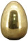 dekoratives frühlingshaftes Deko-Ei Oster-Ei Keramik gold antik Finish (1 x groß)
